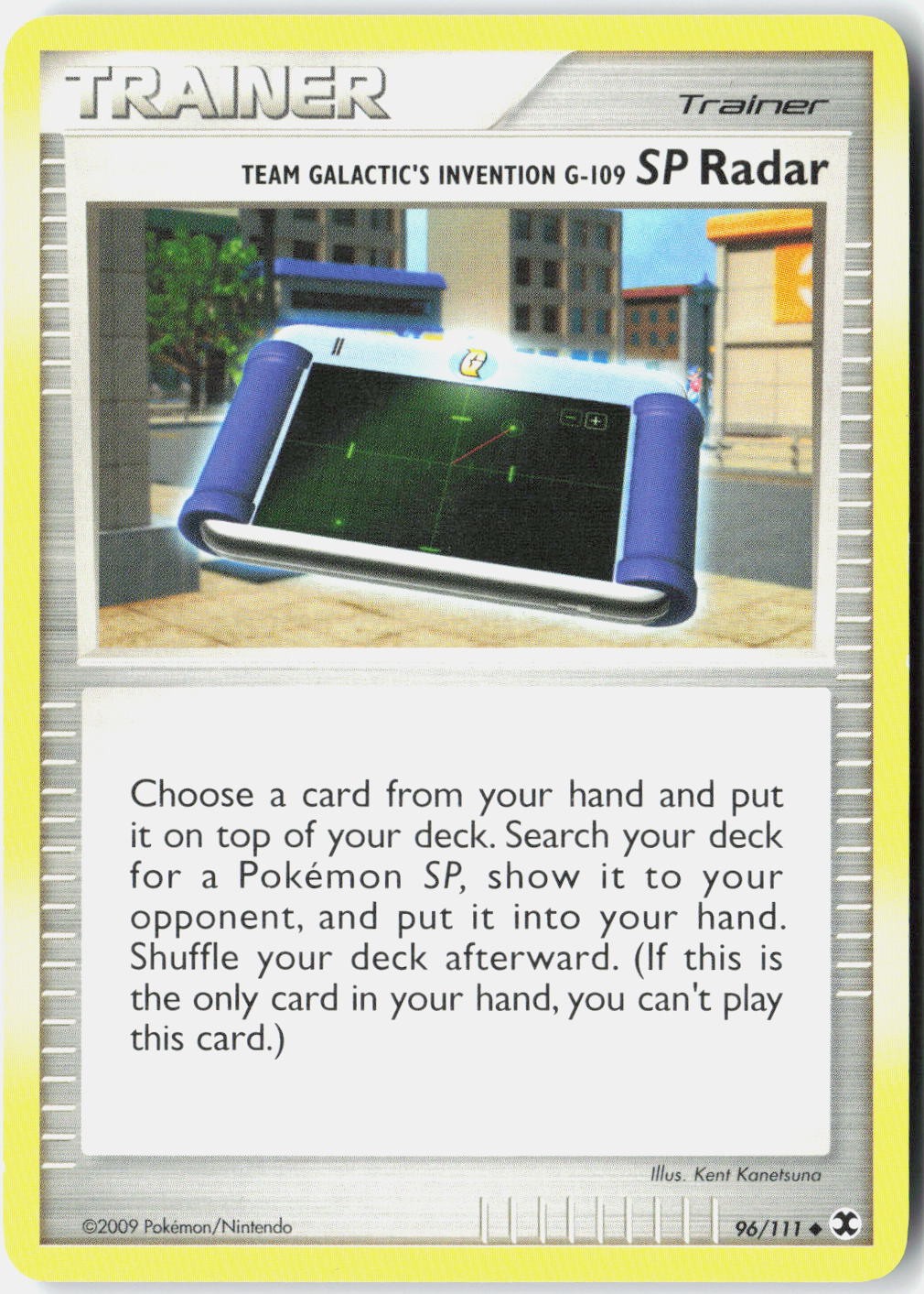 Team Galactic's Invention G-109 SP Radar Rising Rivals 96/111 Pokemon Card