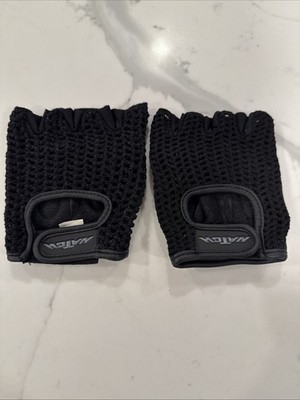 Hatch Fingerless Mesh Gloves Medium Leather Palm Wheelchair Workout