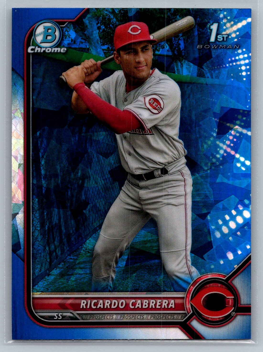 2022 Bowman Chrome Sapphire Edition #BCP-158 RICARDO CABRERA Prospects Reds