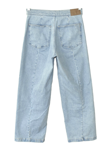 B0 Auth MADEWELL Emmett Blue Denim Wide Leg Jeans Size 26 - Picture 3 of 7