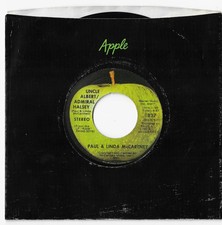 Paul McCartney Uncle Albert/Admiral Halsey Apple 45 Released 8/2/1971 Vinyl Mint