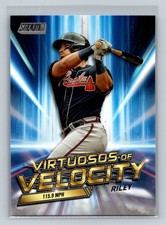 2023 Stadium Club #VV-18 Austin Riley Virtuosos of Velocity MLB Atlanta Braves