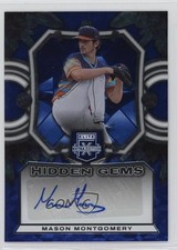 2023 Panini Elite Extra Edition Hidden Gems Blue Mason Montgomery Auto 0ud4