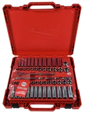 Milwaukee 3/8" Drive 56-Piece Ratchet & Socket Set