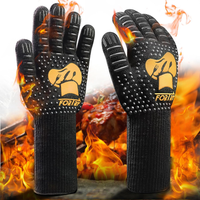 Grillhandschuhe HitzebestäNdig Bis 800°C，Ofenhandschuhe Rutschfest，Backhandschuh