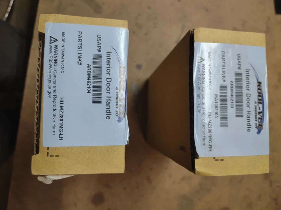 Juego de manijas de puerta interiores - 2 piezas KOOL-Vue, se adapta a MPV Mazda 2000-6 Foto 3 de 3