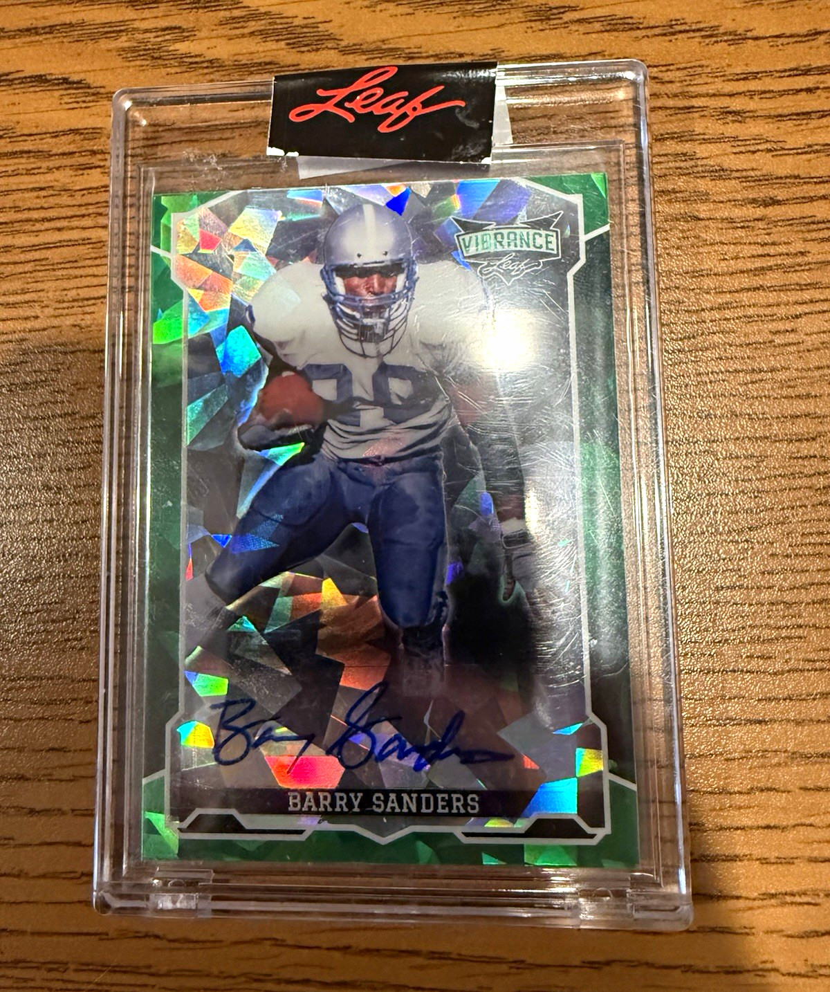 🔥 Leaf 2022 Vibrance Barry Sanders NFL Detroit Lions Football Auto 2/4 #BA-BS1