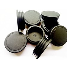 Round Plastic Plugs 2.5 Inch Tubing End Caps for Metal Tube - 8 Pack