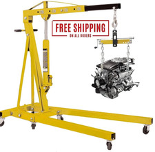2 Pcs Heavy Duty Enginehoistleveler Cherry Picker Shop Craneloadlifttool1500 Lbs