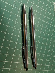 Vintage Cross Century Chrome Pen & Pencil Set Beautiful with New Blue Cartridge 