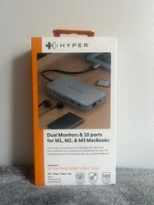 Hyper HyperDrive Dual 4K HDMI 10-in-1 USB-C Hub for M1/M2/M3 MacBooks pro