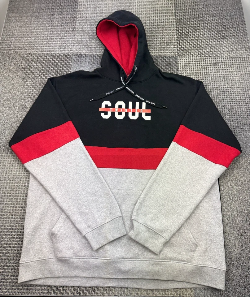 Conjunto de chándal Twisted Soul 3XL sudadera con capucha y joggers negro rojo gris logotipo ropa de calle Foto 2 de 4
