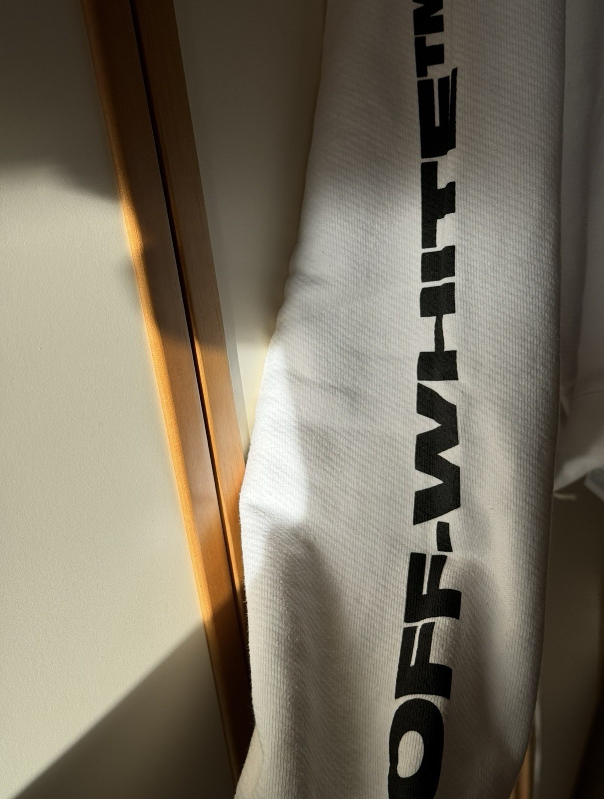 OFF WHITE X NIKE Off White Arrow Felpa Con Cappuccio Bianca White Hoodie