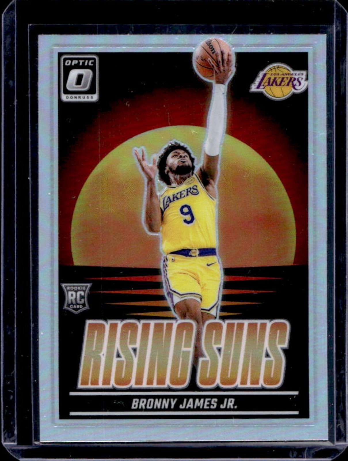 2024-25 Donruss Optic Bronny James Jr. Rising Suns RC Holo #5 Lakers