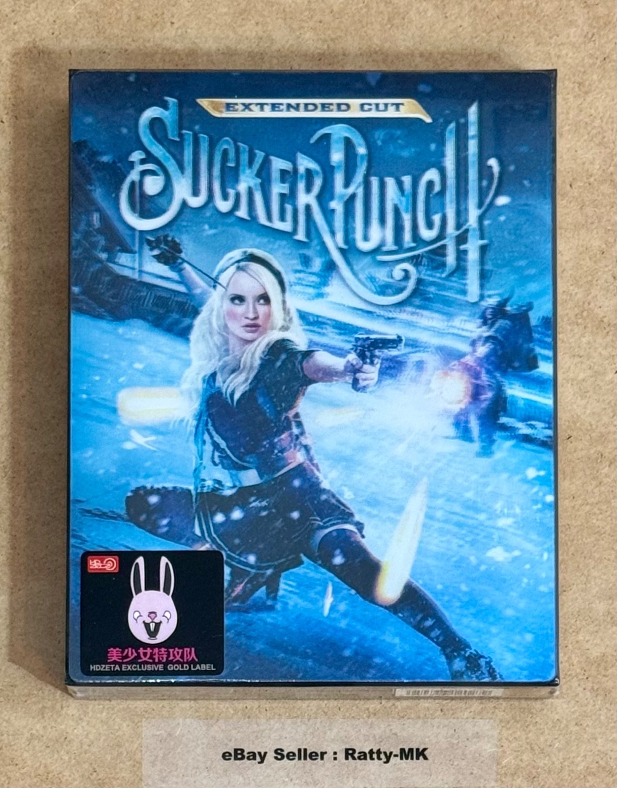 SUCKER PUNCH - HDZETA LENTICULAR (BABY DOLL EDITION) BLU RAY STEELBOOK - NEW