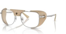 PERSOL PO1013SZ Polarized Rectangular Sunglasses Silver 55-20-145 NEW w/Case