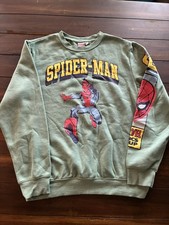 Marvel Spider-Man Graphic Sweatshirt Green Size M