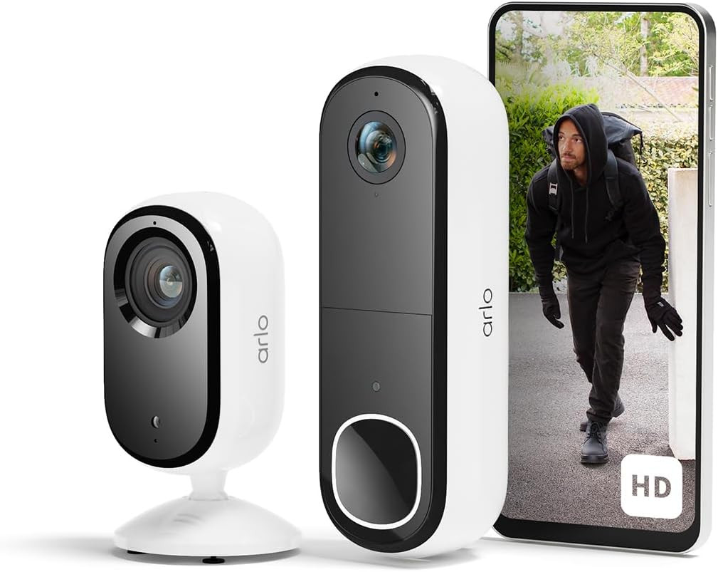 Videocitofono HD Wireless & Telecamera 2K Da Interno – Sicurezza Smart Home per