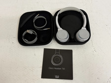 Cisco Headset 730, Wireless Dual On-Ear Bluetooth Headset Open Box White/Gray