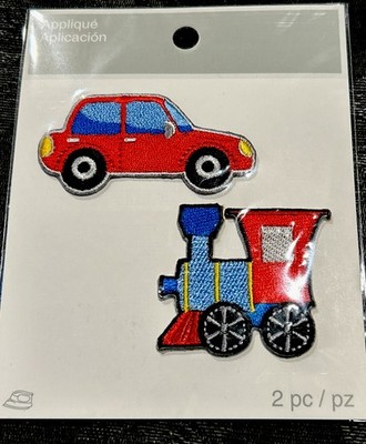 Simplicity Vehicle And Train Iron-On Fabric Car  Train  Applique Patch