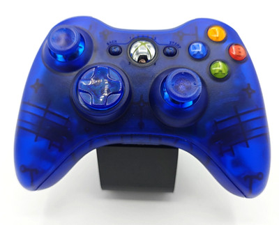OEM Clear Blue Microsoft Xbox 360 Wireless Controller - /w Hall Effect Joysticks