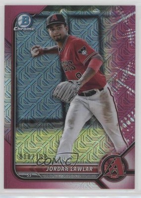 2022 Bowman Chrome Prospects Mega Box Fuchsia Mojo Refractor Jordan Lawlar 2l4