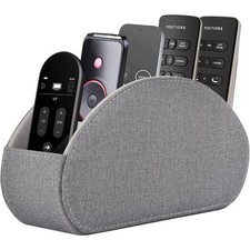 Remote Control Holder,TV Remote Caddy/Box with 5 Compartments,Bedside Table