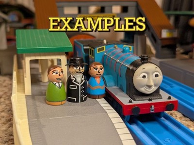 Custom Tomy/Trackmaster-scale Thomas and Friends ''The Vicar & His Sons'' Figures
