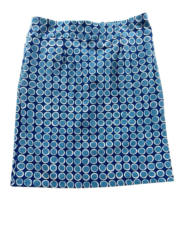 Falda Lesley Evers Freya para mujer talla L azul puntos bolsillos algodón nueva con etiquetas Foto 2 de 4