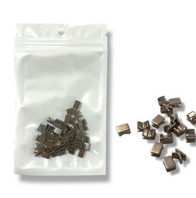 (0.08 EUR/Stück) YKK - Reißverschluss Stopper *ALTMESSING* unten 05M - BOTTOM S