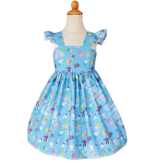 peppa birthday dress Peppa Pig Girls Dress | 100% Cotton | Girls Party Dress main image 1