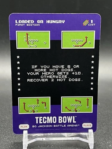 2026 Bo Jackson Battle Arena Tecmo Bowl Loaded Or Hungry Play 29 #PL29 SP Plays