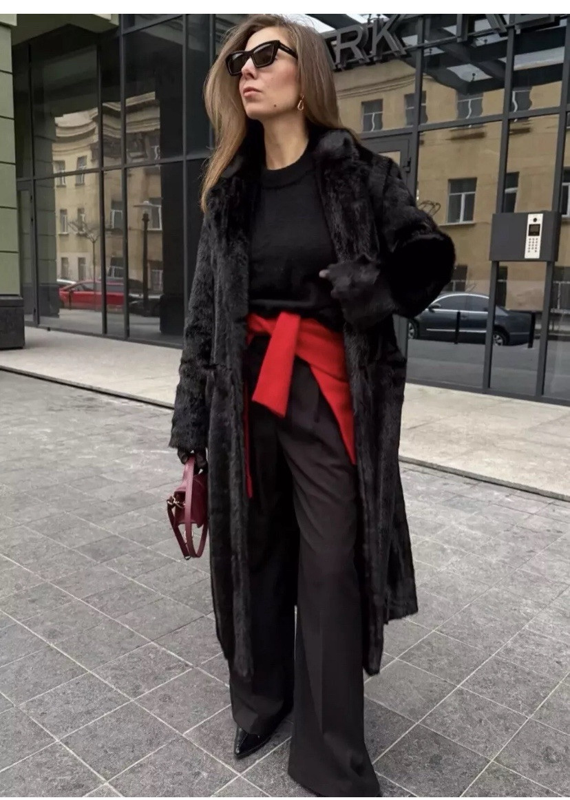 ALTRA CAPPOTTO LUNGO PELLICCIA SINTETICA NERO ZARA NUOVO FW24 25 TAGLIA M 2969 255 BLOGGERS