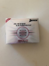 New Srixon Q Star Ultispeed Trackline - Pure white 12 Pack Golf Balls / 1 Dozen