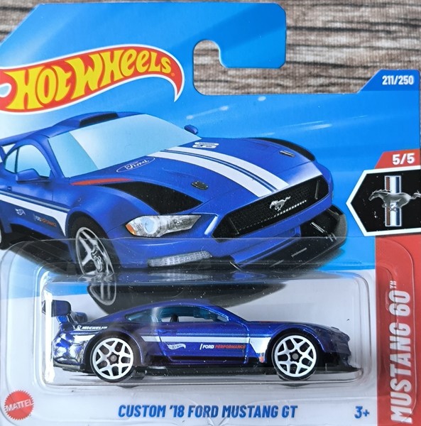 Custom '18 Ford Mustang GT - Hot Wheels 2025 - Mustang 60 - Neu Ovp-image