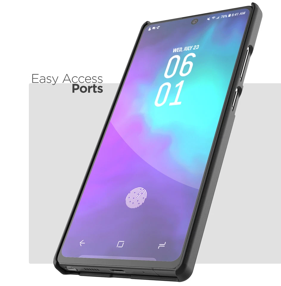 For Samsung Galaxy Note 20 Ultra Belt Clip Case Slim Cover with Holster - Black - Image 4 of 4