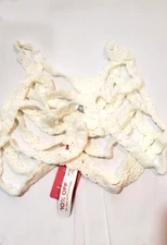 womens crochet bra top cream romwe