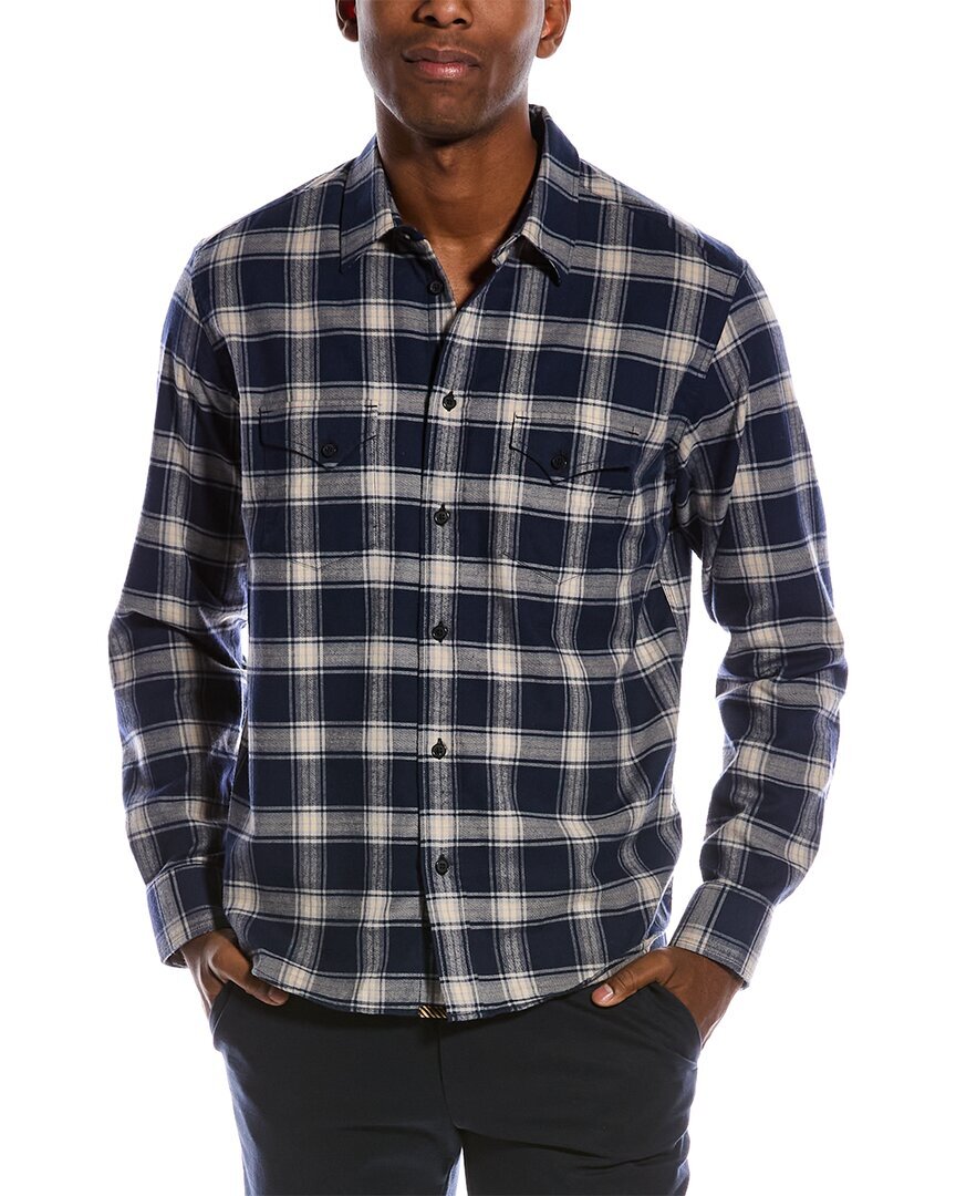 Рубашка Billy Reid Western мужская синяя S