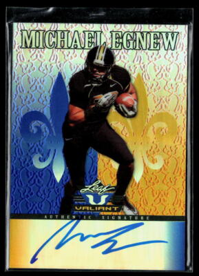 Michael Egnew 2012 Leaf Valiant Blue Auto #ME1 #/99