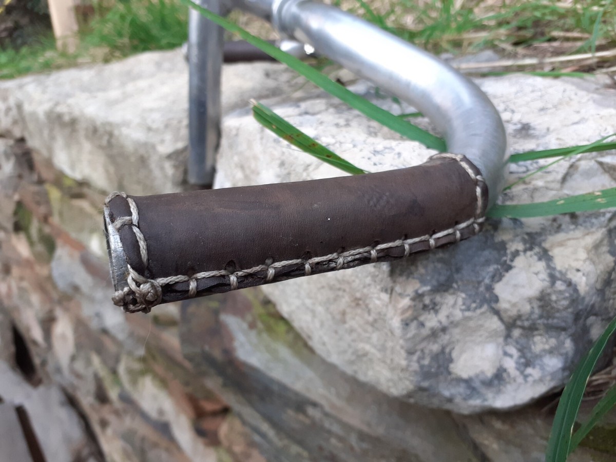 Ensemble guidon et potence pivo alu pour vélo course vintage