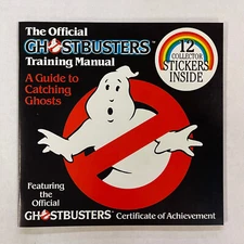 Vintage Official Ghostbusters Training Manual Book w/Stickers 1984 New Old-Stock