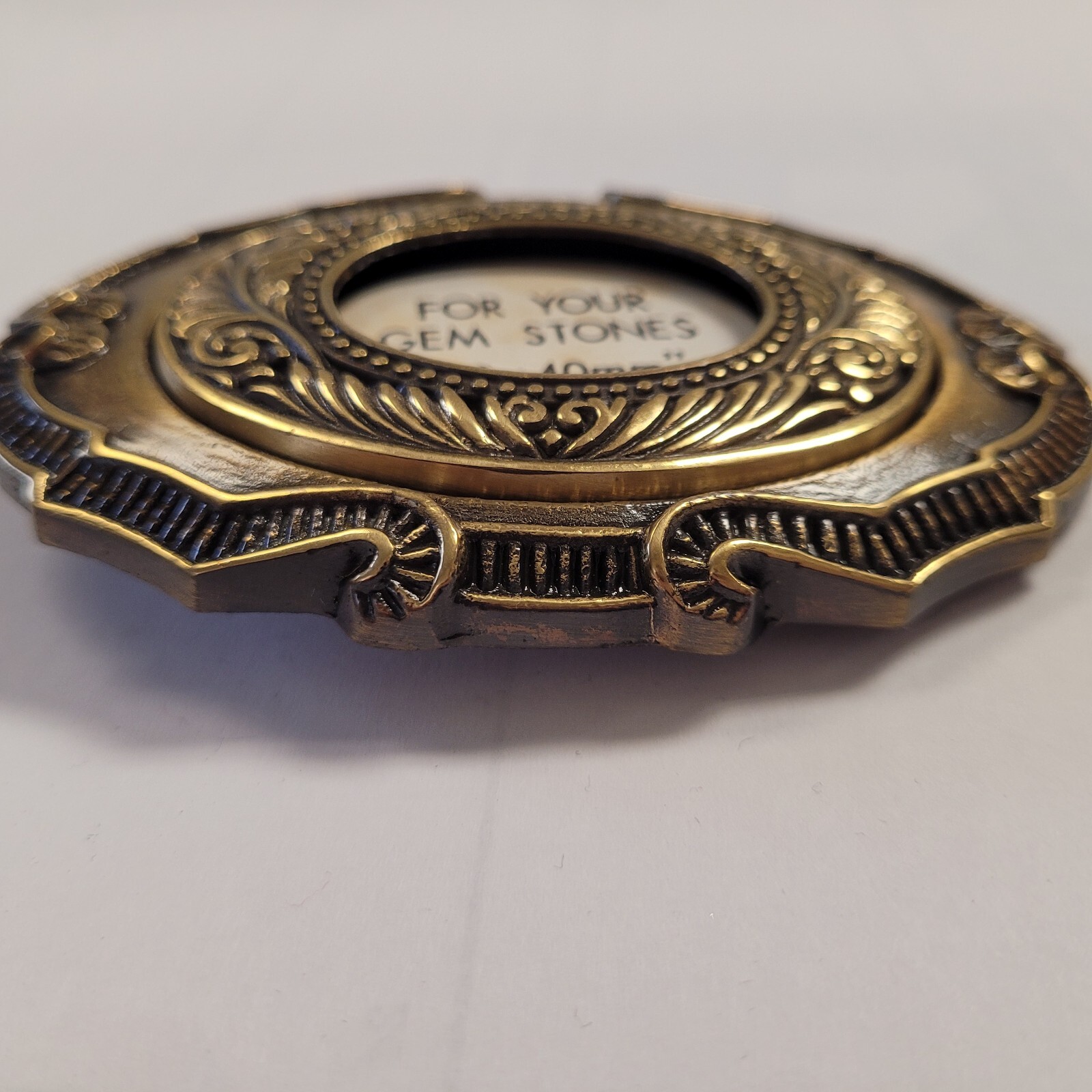 Heritage Buckles Solid Brass Gem Stone Holder 30 … - image 2
