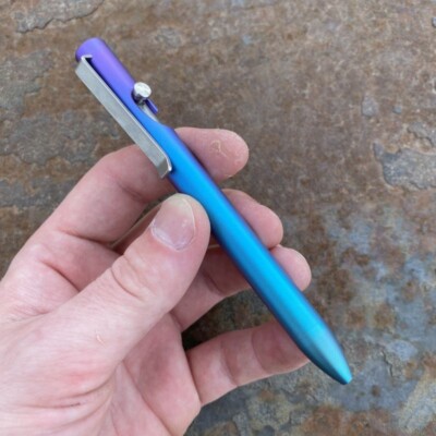 Tactile Turn x Lynch NW Titanium Bolt Action Pen Short 5.1  - Northern Lights