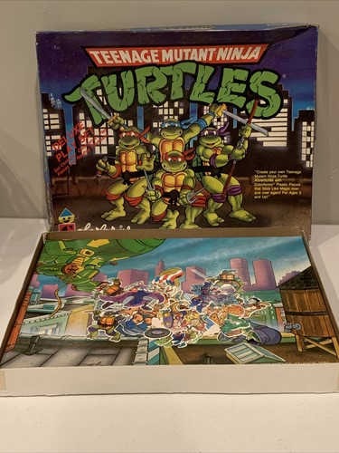 Vintage 1990 Teenage Mutant Ninja Turtles TMNT Deluxe Playset Colorforms - 第 9/9 張圖片