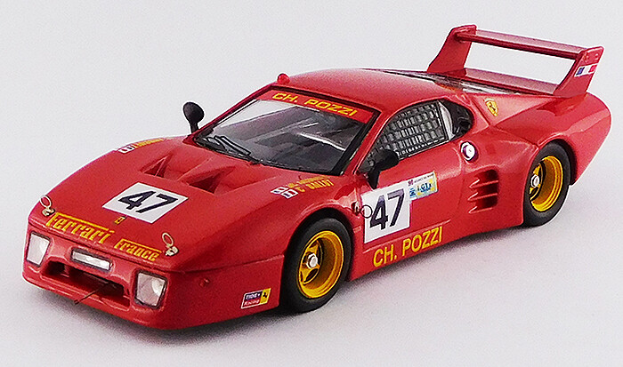 BE9671 - 1/43 Scale Diecast 1981 512 BB, LeMans GTX Class Winner, Andruet/Ballot