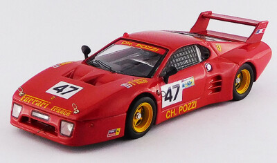 BE9671 - 1/43 Scale Diecast 1981 512 BB, LeMans GTX Class Winner, Andruet/Ballot