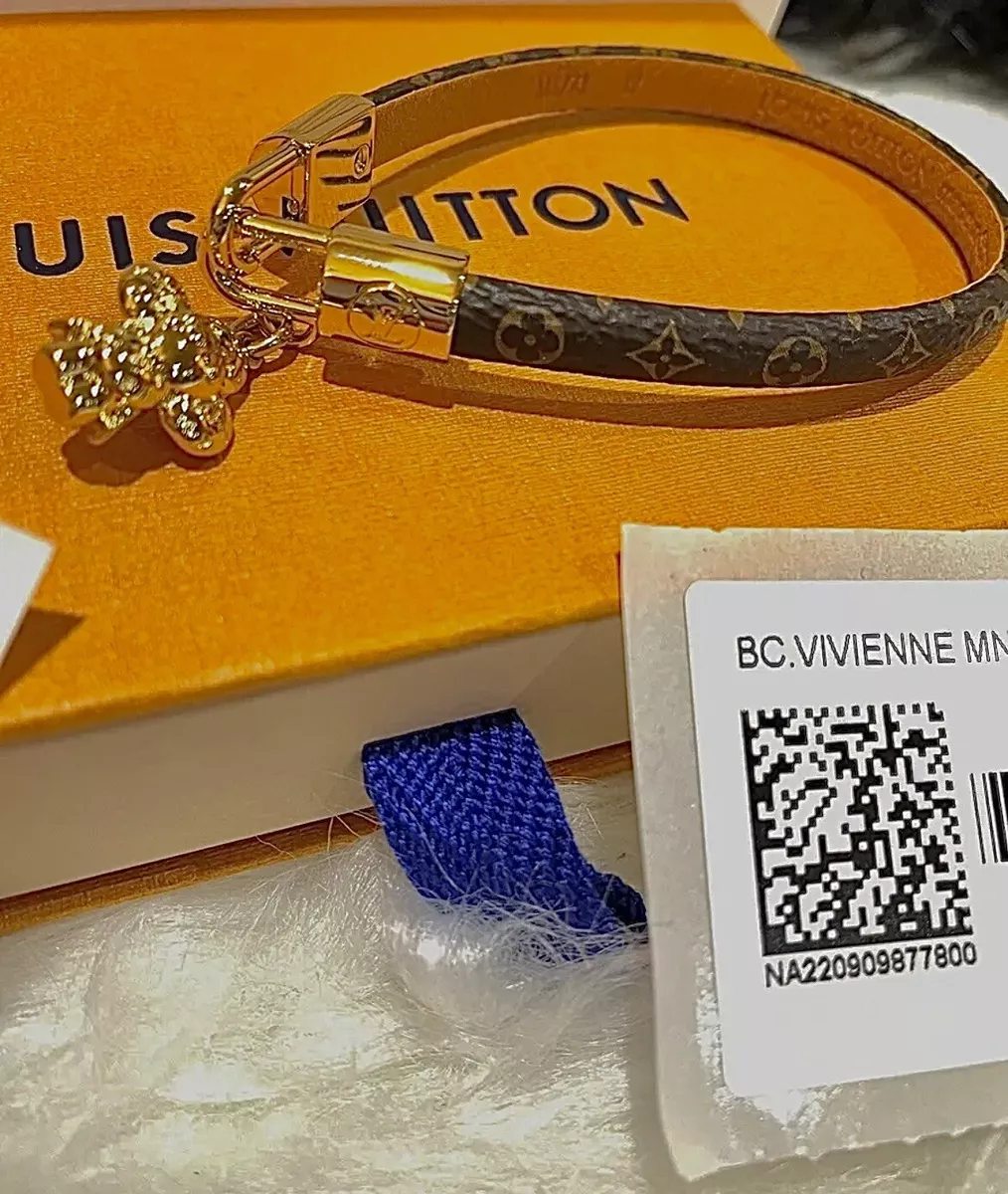 Bracelet Louis Vuitton Vivienne Monogram Charm Size19 -Medium New