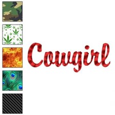 Cowgirl, Vinyl Decal Sticker, 40 Patterns  3 Sizes, 1577