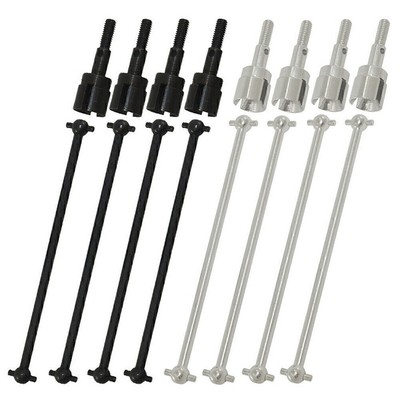 4X Dog Bones Drive Shaft & 4X Wheel Axle For 1/10 HSP RC Truck 94111 94108 94170