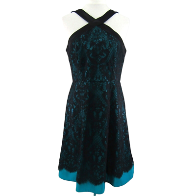 velvet corset dress mini Satin and with voluminous skirt – Color: Black/Light Blue – RASARIO Online Boutique 44 (FR) / Black/Light Blue measured on a standard Lucky Brand Women's Schiffli summer wedding bridesmaid dress Choose Color:Pink